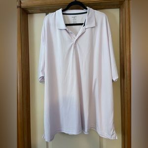 Men’s white golf shirt size 4xl